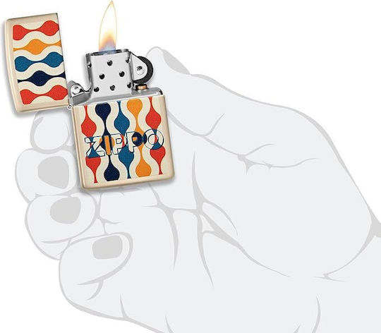 Zippo Retro Brichetă Cu Flacără Multicoloră