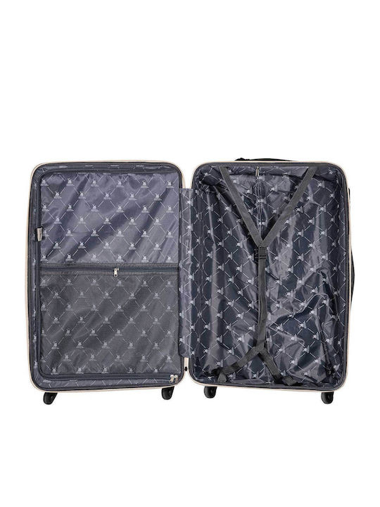 Greenwich Polo Club Piquadro Kabinen Hart Koffer Schwarz mit 4 Räder Höhe 55cm