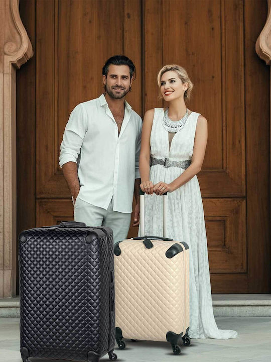 Greenwich Polo Club Μεσαία Βαλίτσα Ταξιδίου Σκληρή Black με 4 Ρόδες Ύψους 65εκ.