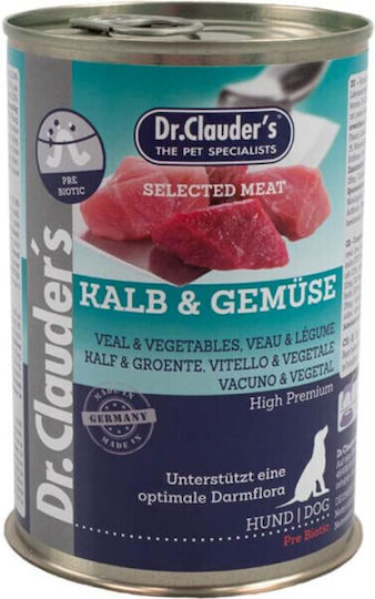 Dr.Clauder's Dr Clauder’s Hrană Umedă pentru Câini cu Vițel, Legume și Carne 400gr