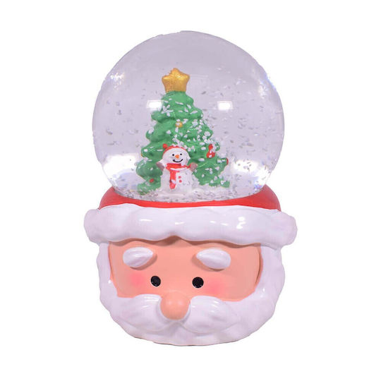Weihnachtsmann Weihnachts Schneekugel Beleuchtet mit Weihnachtsmann 6,5x6,5x9,5cm