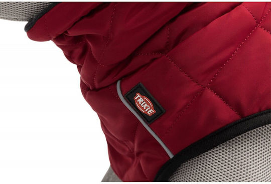 Trixie Minot Red Waterproof Dog Coat XSmall with 30cm Back Length