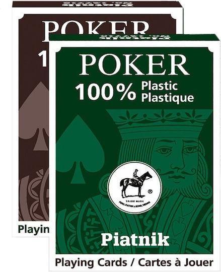 Piatnik Card Single Decks 'plastic Poker'