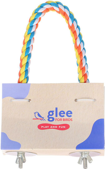 Glee Vogelkäfigzubehör Hängendes Vogelspiel Curled Cotton Perch 155cm