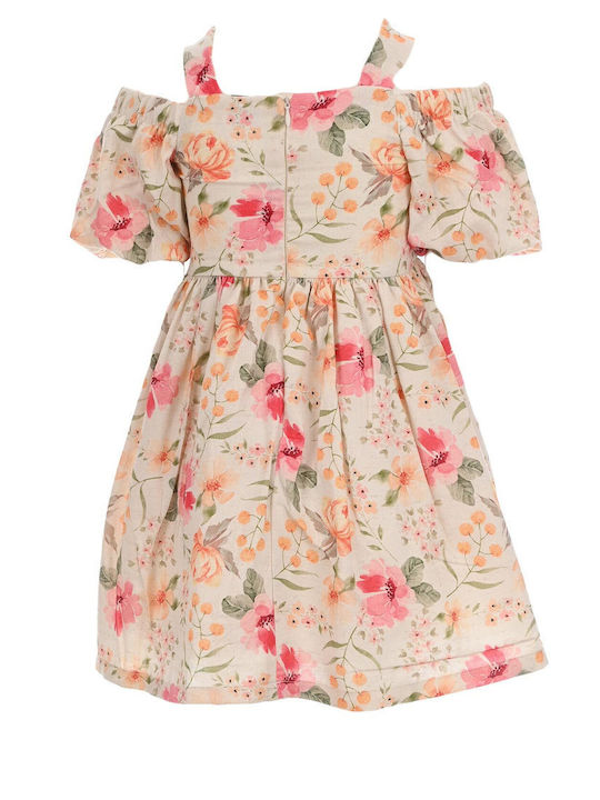 Kinderkleid Ärmellos Blumen Floral