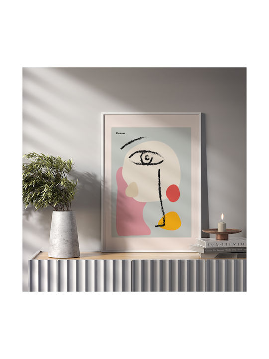 Poster Pablo Picasso Abstract Collage Art235 21cm X 30cm Λευκό Κάδρο Pvc