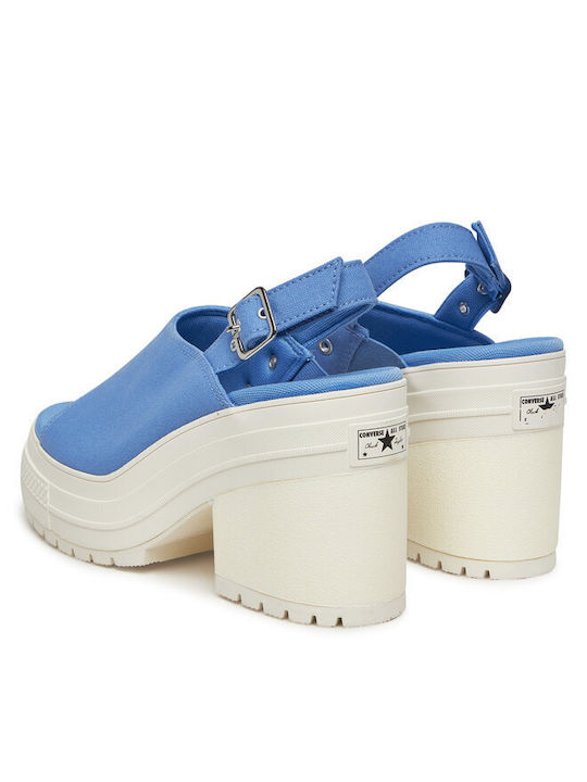 Chuck 70 De Luxe Heel Sandal Platform Πέδιλα Μπλε