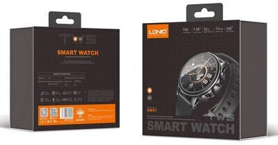Ldnio SW01 Smartwatch with Heart Rate Monitor (Black)