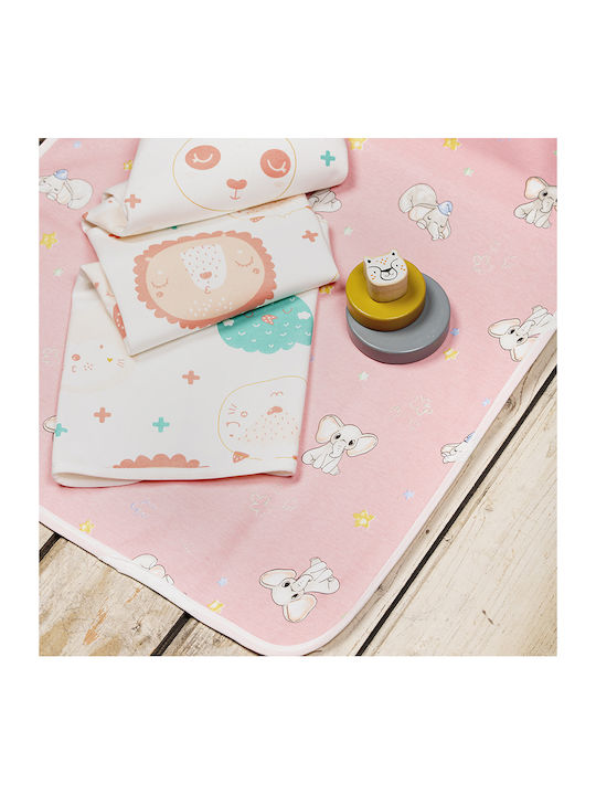 Nima Umărul Burp Cloth Roz 55x55εκ. 2buc