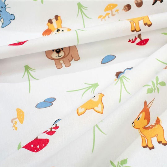 Dimcol Swaddle Blanket Alb 80x80εκ.