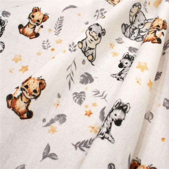 Dimcol Swaddle Blanket Alb 80x80εκ.
