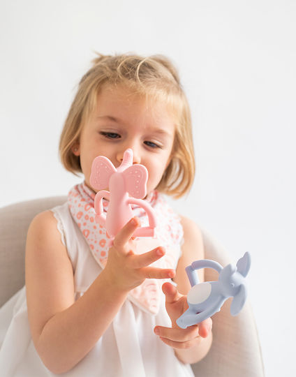 Saro Sweet & Fun Elefant Inel Dentar Din Silicon Pentru 3 Luni+