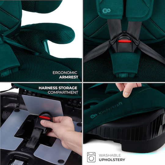 Kinderkraft Fix2go Baby Car Seat i-Size with Isofix Green
