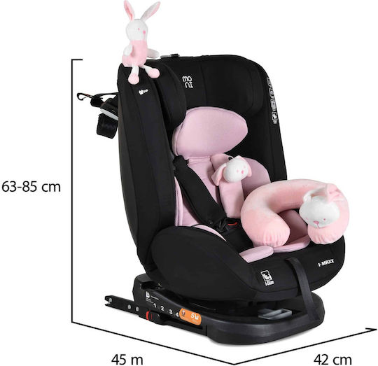 Moni I-maxx Καθισματάκι Αυτοκινήτου i-Size με Isofix Baby Pink