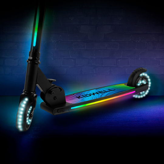 Kidwell Kids Scooter Foldable 2-Wheel for 5+ Years Black