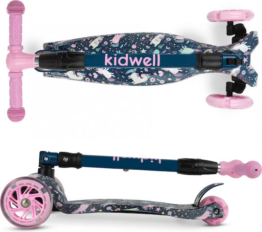 Kidwell Kinderroller Klappbar 3-Rad Für 3+ Jahre Rosa
