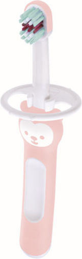 Mam Learn to Brush Set Σετ Βρεφικές Οδοντόβουρτσες για 5m+ 2τμχ Απαλό Ροζ