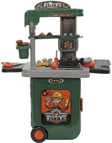 Kider Toys Valiză Cu Unelte Cu Roți 3 În 1 Pentru 3+ Ani