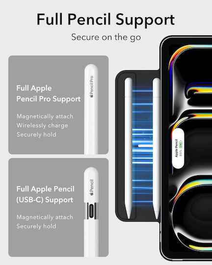 Husă Magnetică iPad Pro 11" M5/M4 2025/2024 Suport Pencil Pro Smart Cover