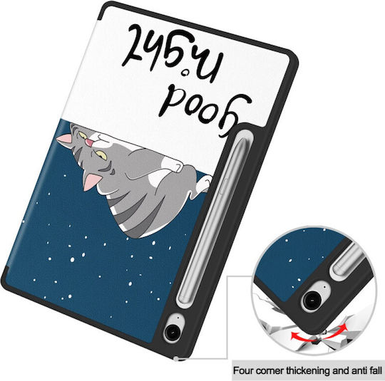 Husă Samsung Galaxy Tab S10 FE Plus 13.1" Suport S Pen Piele Eco Smart Cover Good Night