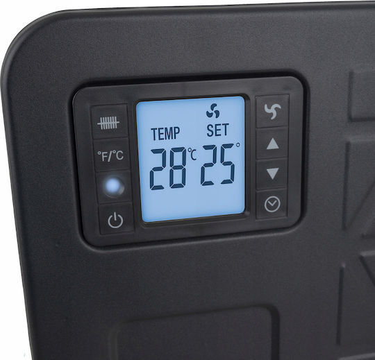 Convectoare pardoseală 2300W cu Termostat Electronic și WiFi 70x12cm Negru