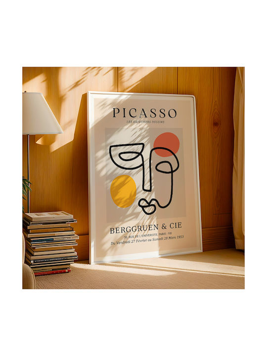Poster Pablo Picasso Les Dejeurenes Dessins Art240 30cm X 40cm Λευκή Ξύλινη Κορνίζα