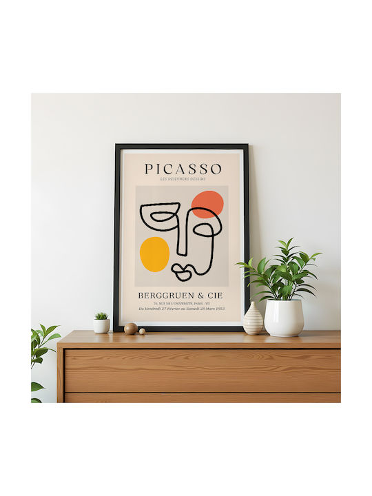 Poster Pablo Picasso Les Dejeurenes Dessins Art240 21cm X 30cm Λευκό Κάδρο Pvc