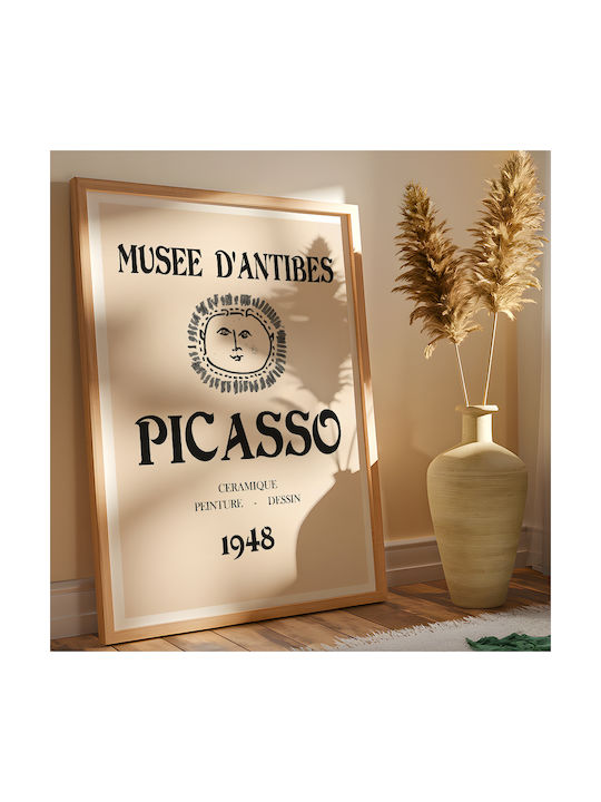 Poster Pablo Picasso Musee Antibes 1948 Art248 21cm X 30cm Λευκό Κάδρο Pvc