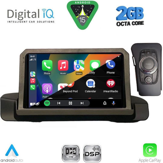 Digital IQ Ηχοσύστημα Αυτοκινήτου για BMW Σειρά 3 2005-2012 (Bluetooth/USB/WiFi/GPS/Apple-Carplay/Android-Auto) με Οθόνη Αφής 9"