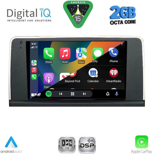 Digital IQ Car Audio System for BMW Series 3 2012-2018 (Bluetooth/USB/WiFi/GPS/Apple-Carplay/Android-Auto) with Touch Screen 9"