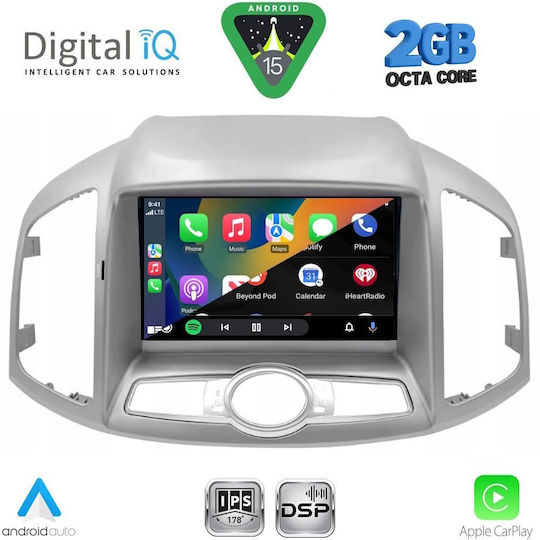 Digital IQ Car Audio System for Chevrolet Captiva 2012-2018 (Bluetooth/USB/WiFi/GPS/Apple-Carplay/Android-Auto) with Touch Screen 9"