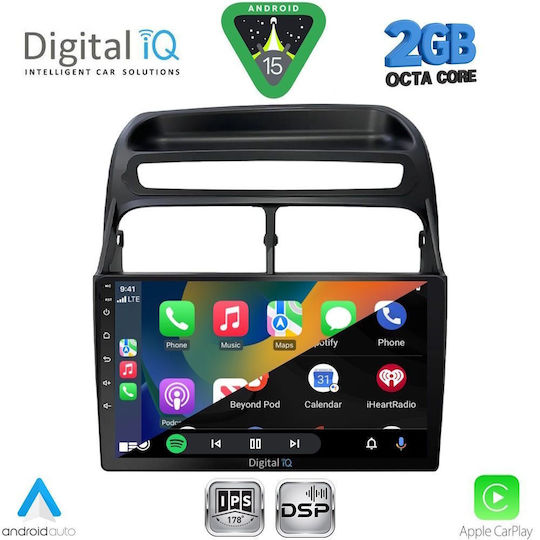 Digital IQ Car Audio System for Fiat Linea 2007-2011 (Bluetooth/USB/WiFi/GPS/Apple-Carplay/Android-Auto) with Touch Screen 9"
