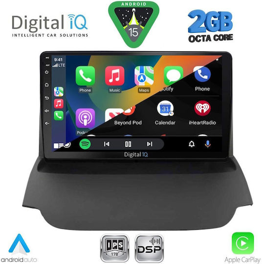 Digital IQ Car Audio System for Ford EcoSport 2012-2018 (Bluetooth/USB/WiFi/GPS/Apple-Carplay/Android-Auto) with Touch Screen 9"
