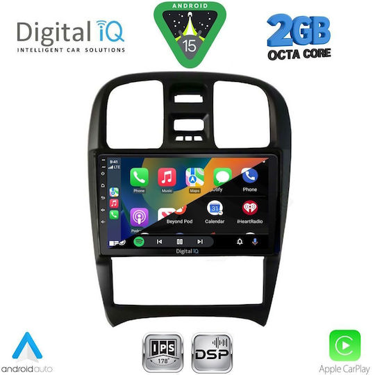 Digital IQ Car Audio System for Hyundai Sonata 2000-2006 (Bluetooth/USB/WiFi/GPS/Apple-Carplay/Android-Auto) with Touch Screen 9"