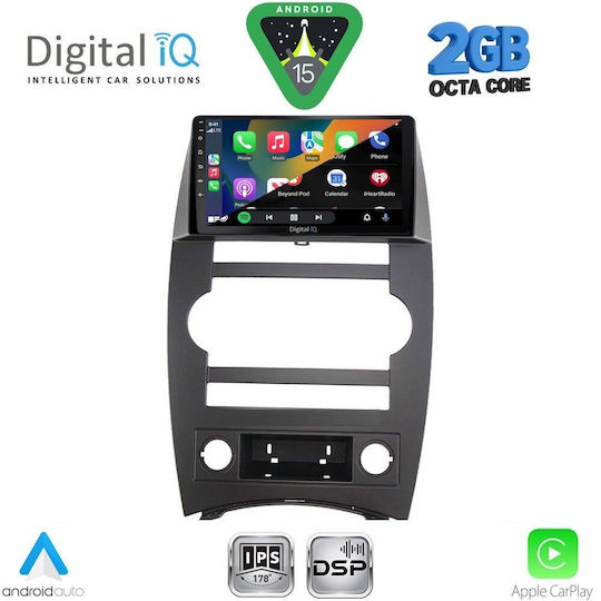 Digital IQ Ηχοσύστημα Αυτοκινήτου για Jeep Commander 2007-2009 (Bluetooth/USB/WiFi/GPS/Apple-Carplay/Android-Auto) με Οθόνη Αφής 9"