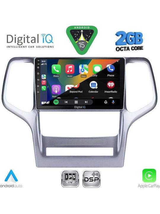 Digital IQ Car Audio System for Jeep Grand Cherokee 2011-2014 (Bluetooth/USB/WiFi/GPS/Apple-Carplay/Android-Auto) with Touch Screen 9"
