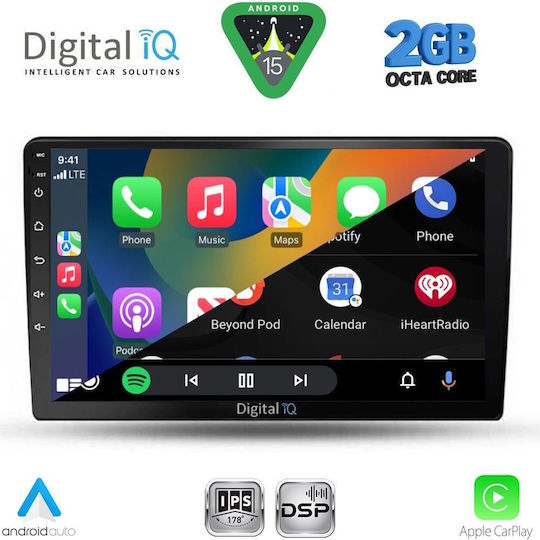 Digital IQ Car Audio System for Kia Ceed 2006-2009 (Bluetooth/USB/WiFi/GPS/Apple-Carplay/Android-Auto) with Touch Screen 9"
