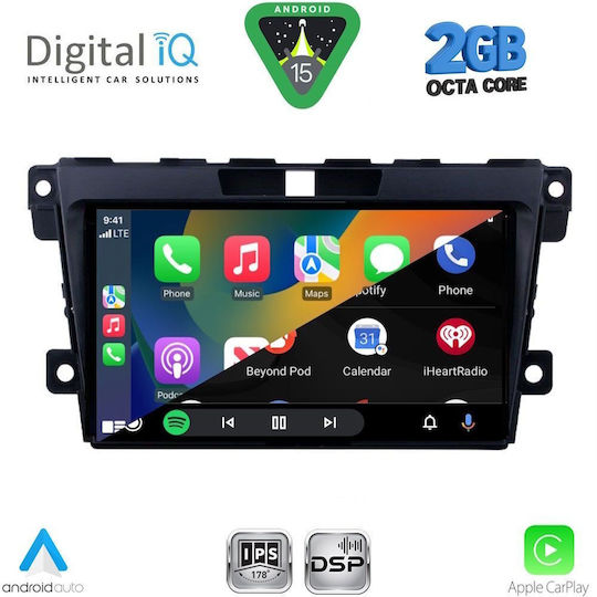 Digital IQ Auto-Audiosystem für Mazda CX-7 2006-2012 (Bluetooth/USB/WiFi/GPS/Apple-Carplay/Android-Auto) mit Touchscreen 9"