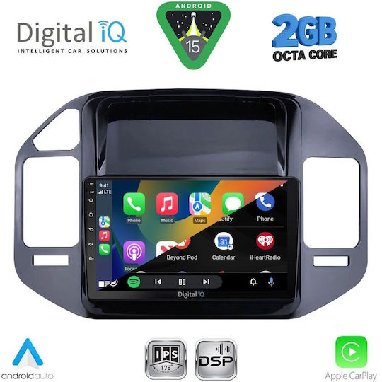 Digital IQ Car Audio System for Mitsubishi Pajero 1999-2006 (Bluetooth/USB/WiFi/GPS/Apple-Carplay/Android-Auto) with Touch Screen 9"