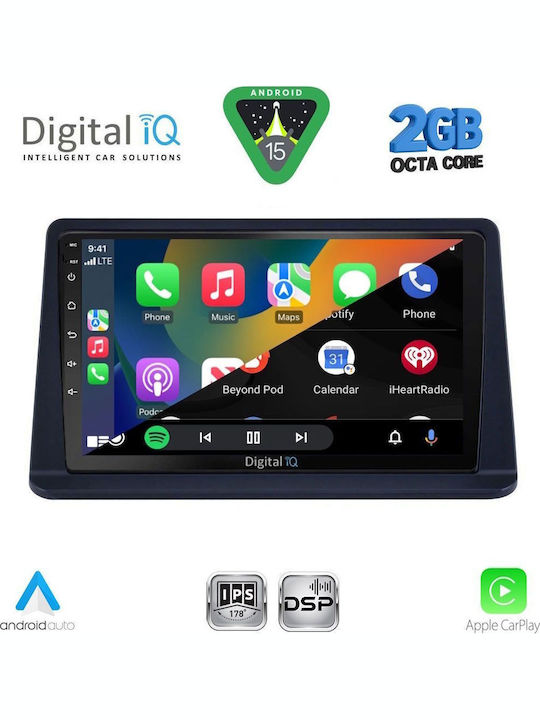Digital IQ Car Audio System for Mitsubishi Pajero 1999-2006 (Bluetooth/USB/WiFi/GPS/Apple-Carplay/Android-Auto) with Touch Screen 9"