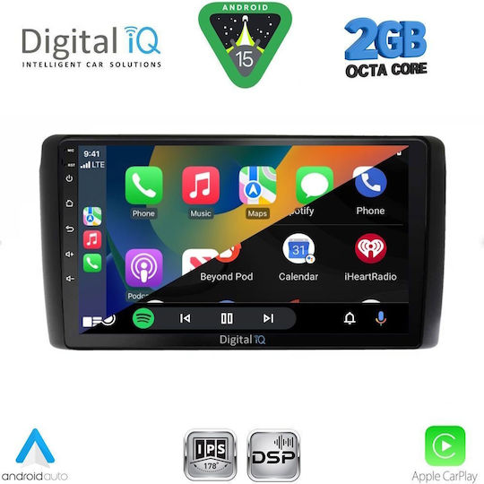 Digital IQ Ηχοσύστημα Αυτοκινήτου για Nissan Leaf 2009-2017 (Bluetooth/USB/WiFi/GPS/Apple-Carplay/Android-Auto) με Οθόνη Αφής 9"