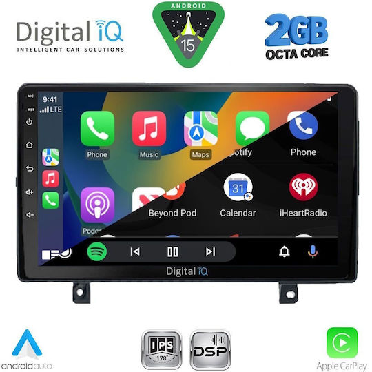 Digital IQ Автомобилна Аудио Система (Блутут/USB/WiFi/GPS/Apple-Carplay/Android-Auto) с Тъчскрийн 9"