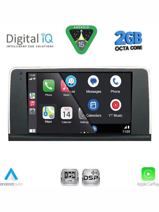 Digital IQ Car Audio System for BMW X5 (E70) / X6 (E71) 2013-2016 (Bluetooth/USB/WiFi/GPS/Apple-Carplay/Android-Auto) with Touch Screen 9"