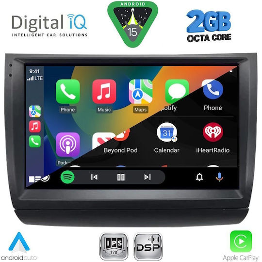 Digital IQ Auto-Audiosystem für Toyota Prius 2003-2009 (Bluetooth/USB/WiFi/GPS/Apple-Carplay/Android-Auto) mit Touchscreen 9"