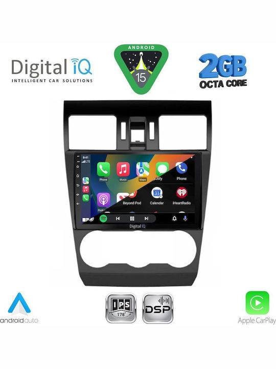 Digital IQ Car Audio System for Subaru Forester / Impreza 2013-2019 (Bluetooth/USB/WiFi/GPS/Apple-Carplay/Android-Auto) with Touch Screen 9"