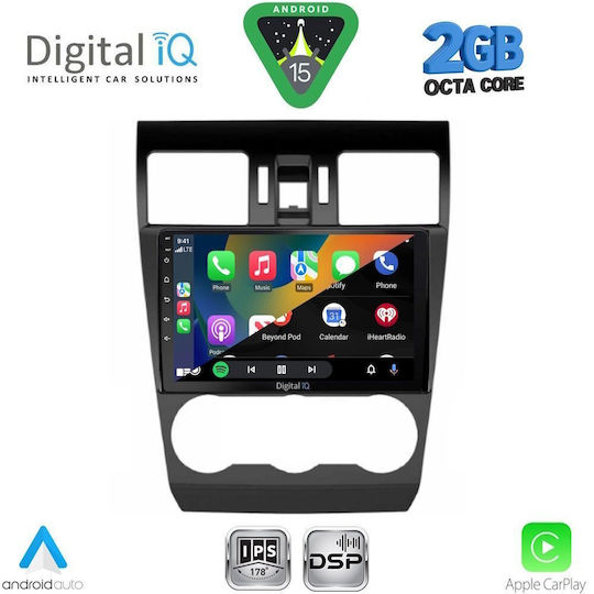 Digital IQ Car Audio System for Subaru Forester / Impreza 2013-2019 (Bluetooth/USB/WiFi/GPS/Apple-Carplay/Android-Auto) with Touch Screen 9"