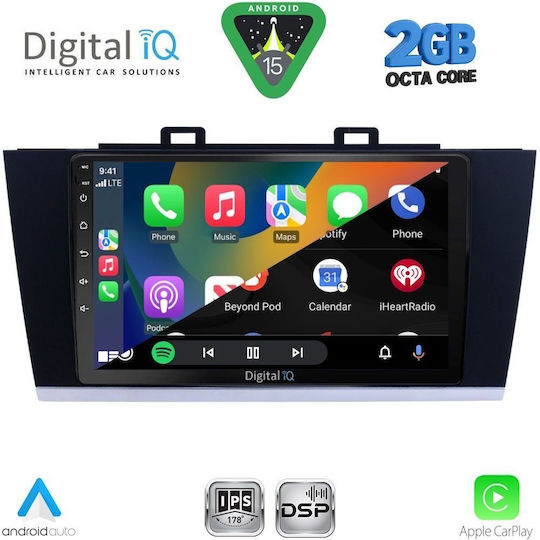 Digital IQ Ηχοσύστημα Αυτοκινήτου για Subaru Legacy / Outback 2014-2019 (Bluetooth/USB/WiFi/GPS/Apple-Carplay/Android-Auto) με Οθόνη Αφής 9"