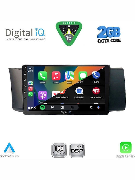 Digital IQ Автомобилна Аудио Система (Блутут/USB/WiFi/GPS/Apple-Carplay/Android-Auto) с Тъчскрийн 9"