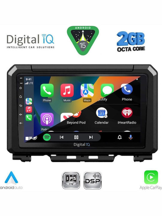 Digital IQ Car Audio System for Suzuki Jimny 2017 (Bluetooth/USB/WiFi/GPS/Apple-Carplay/Android-Auto) with Touch Screen 9"