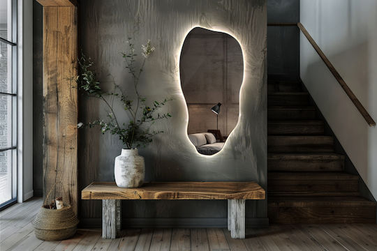 Tulup Wall Mirror with LED Lighting 80x40cm 1pcs